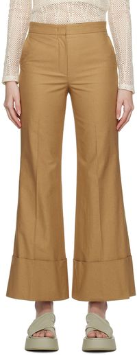 RECTO Brown 70s Bohemian Trousers