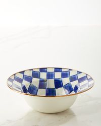 Royal Check Serving Bowl