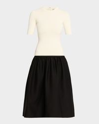 Twinflower Drop-Waist Midi Dress