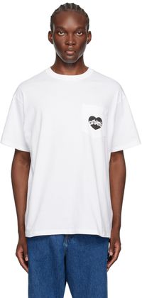 Carhartt Work In Progress White Amour Pocket T-Shirt