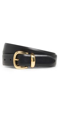 Anderson's Narrow Semi Formal Calf Leather Belt Black 80