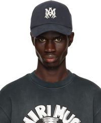 AMIRI Navy Canvas 'MA' Cap