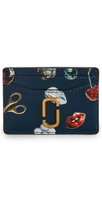 Marc Jacobs The Trinket Utility Snapshot Card Case Navy Multi One Size