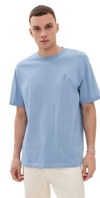 JW Anderson Anchor Embroidery T-Shirt Steel Blue S