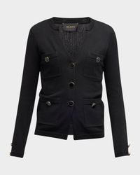 Santiago Knit Button-Down Jacket