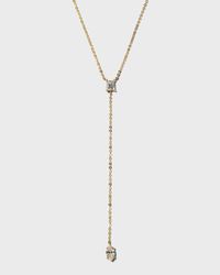 18k Heart and Marquis Lariat