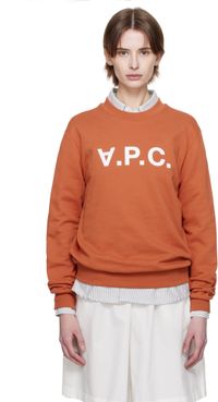 A.P.C. Orange Standard Grand VPC Sweatshirt