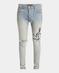 Men's MA Music Note Skinny Jeans