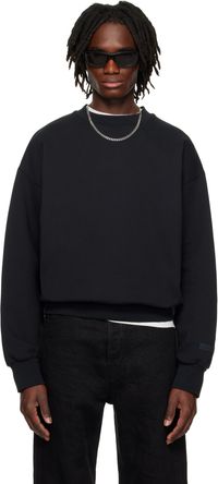 Fear of God ESSENTIALS Black Classic Crewneck Sweatshirt