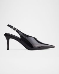 75mm Mercer Leather Slingback Pumps