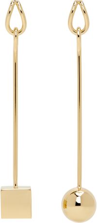 JACQUEMUS Gold 'Les boucles Nodo' Earrings