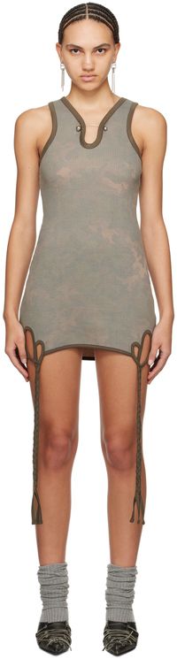 Andersson Bell Green Camouflage Minidress