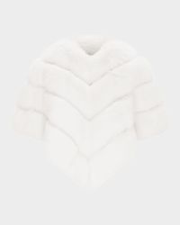 Fox-Like Faux Fur Cape