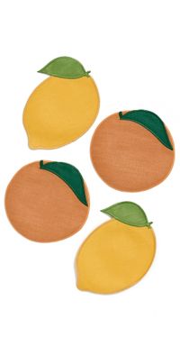 Piecework Puzzles Citrus Napkins Purple One Size