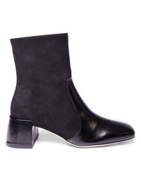 Women's Andy 45MM Leather Ankle Boots - Black - Size 11
