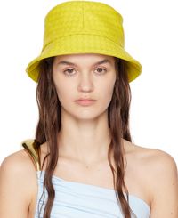 Bottega Veneta Yellow Intrecciato Bucket Hat