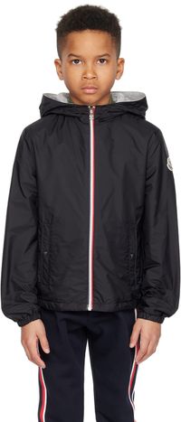 Moncler Enfant Kids Black Urville Rain Jacket