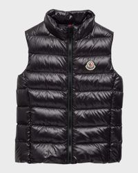 Kid's Ghany Quilted Puffer Down Vest, Size 4-6