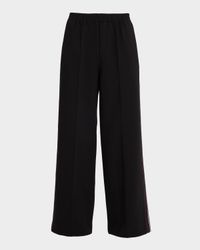 Robyn Striped Wide-Leg Knit Pants