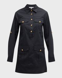 Saude Long-Sleeve Utility Dress