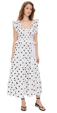 o. p.t Avery Dress White Polka Dot XS