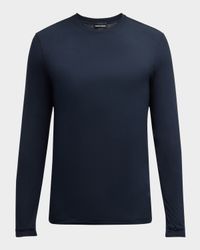Men's Cotton Long-Sleeve Crewneck T-Shirt