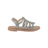 Les Tropeziennes Par M.belarbi - Sandales plate cuir enfant bexaco - Taille 35 - Bleu