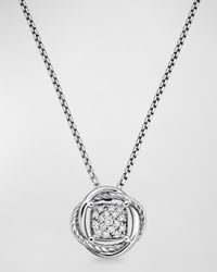 Infinity Pendant with Diamonds on Chain