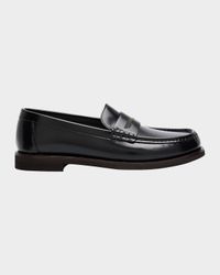 Leather Monili Penny Loafers