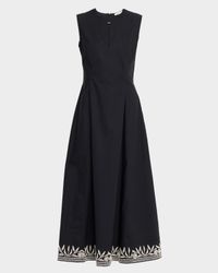 Margrethe Embroidered Cotton Dress