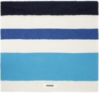 JACQUEMUS Off-White & Blue 'L'écharpe Arazzo' Scarf