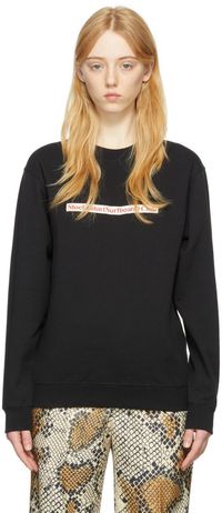 Stockholm (Surfboard) Club Black Cotton Sweatshirt