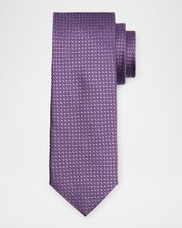 Men's Textured Dot Silk Tie