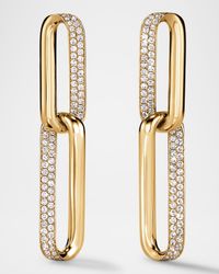 Inside/Out 18K Yellow Gold Small Diamond Drop Earrings