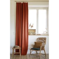 L'effet Papillon - Rideaux occultant et thermique - Taille 140x270 - Orange