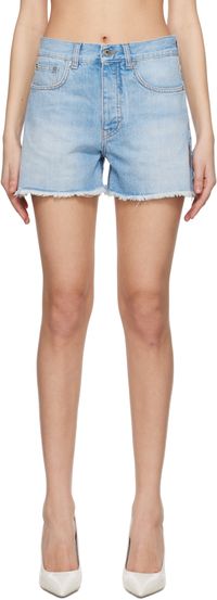 Off-White Blue Doll Denim Shorts