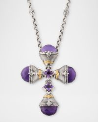 Kyma Amethyst Cross Pendant Necklace