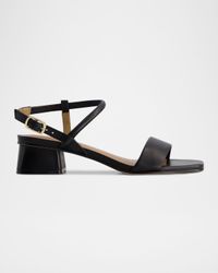 Josei Leather Ankle-Strap Sandals