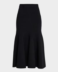 Flynn Knit Fit-&-Flare Midi Skirt