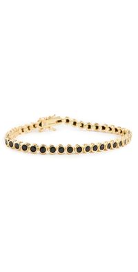 By Adina Eden Onyx Bezel Tennis Bracelet Onyx One Size