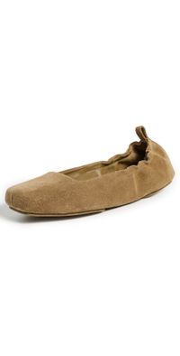 St. Agni Suede Ballet Flats Oak 42