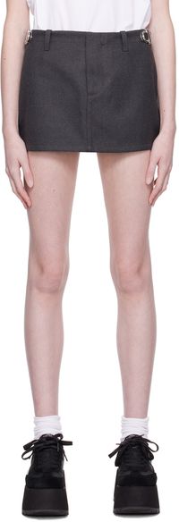 Marc Jacobs Minijupe 'The Pushlock' grise