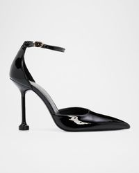 100mm Stuartini Patent Leather Pumps