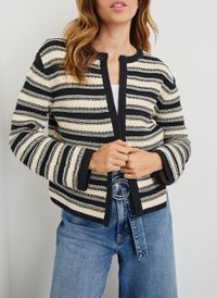Rails - Gilet col rond en coton mélangé - Taille L - Multicolore