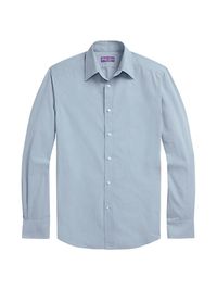 Men's Cotton Dress Shirt - Blue - Size 15.5