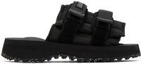 SUICOKE Black MOTO-Puffab Sandals