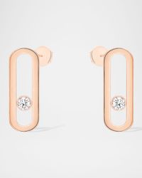 MOVE UNO 18K ROSE GOLD DIAMOND EARRINGS