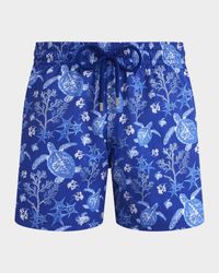 Men's Stretch X-Ray Turtles Swim Trunks
