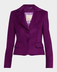 Topstitched Single-Breasted Jacket