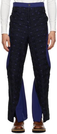 KOZABURO Navy & Black Dexter Trousers